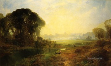 ウィンザー城の風景 トーマス・モラン Oil Paintings